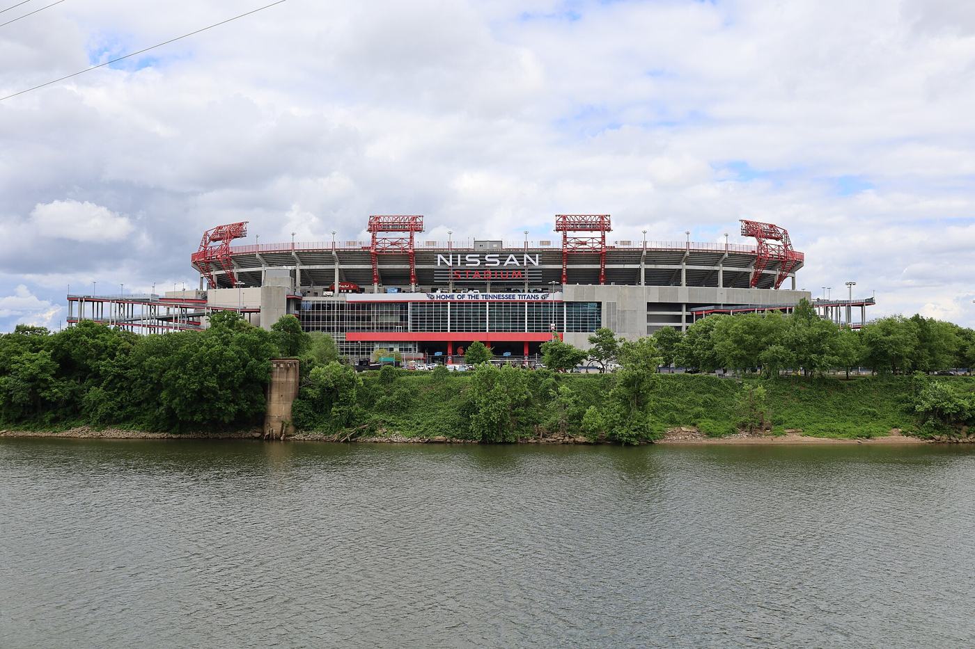 Nissan Stadium in Nashville, Tennessee, site of the Louisville and Ole Miss season opener used as the worked example in this key number study