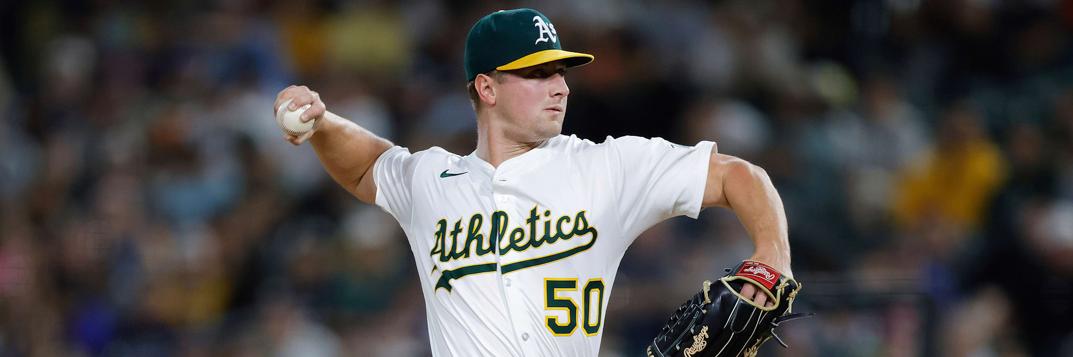 Jack Perkins pitching for the Athletics