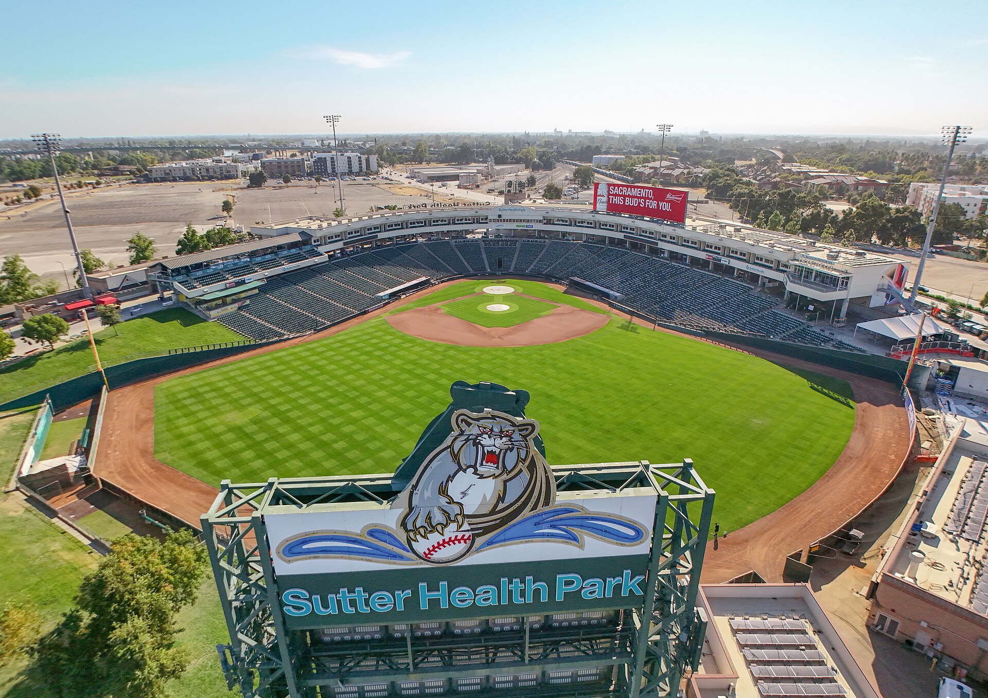 Sutter Health Park in Sacramento, the ballpark the Athletics play their home games in