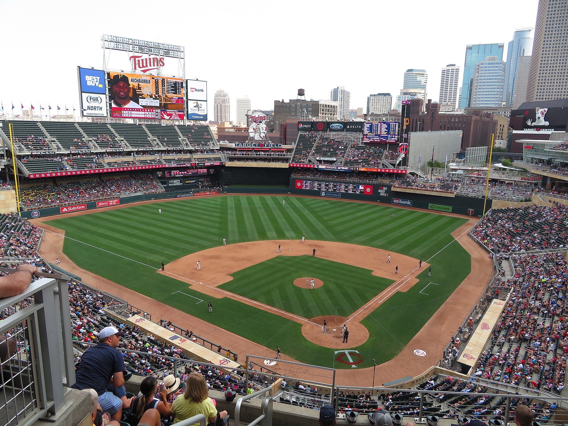 Target Field in Minneapolis, site of three consecutive high scoring meetings between the Twins and the Tigers